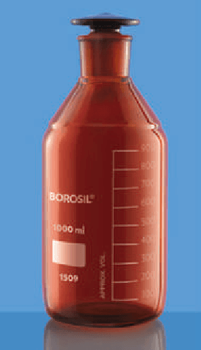 1519 - Reagent Bottles, Narrow Mouth with Screw Cap (Amber)