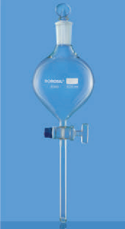 Borosil — Separating Funnel, Globe Shape