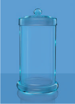 Borosil — Cylindrical Museum Jar